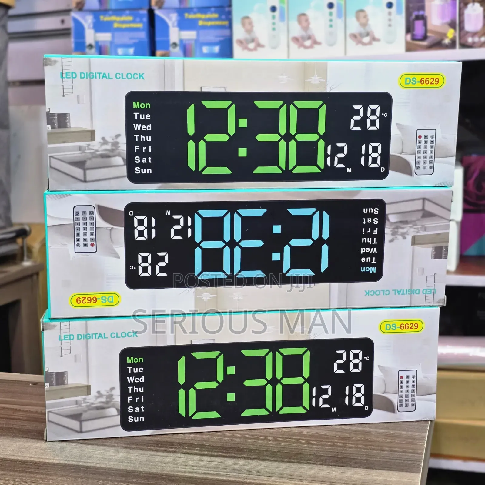 Large Screen Alarm Clock Simple LED Desktop Clock