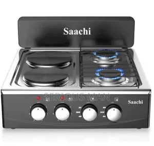 Countertop Cooker Featuring 3 Gas Burners and 1 Electric Hot Plate