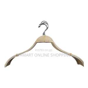 Wood Bottomless Hangers - 12 PCS