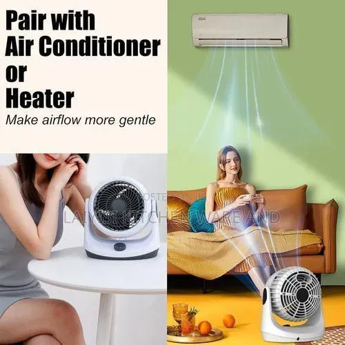 Fan, Adjustable Tilt Quiet Low Noise 2 Speed for Whole Room Home
