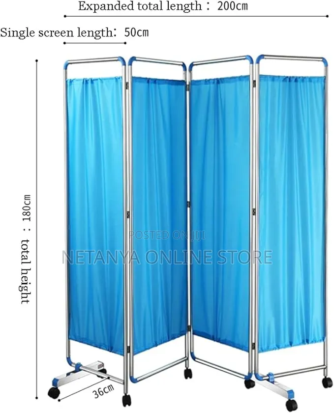 4 Panel Medical Privacy Ward Screen Stand