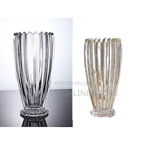 Wide Mouth Rose Lily Fresh Flowers Decorative Glass Vase Thickened