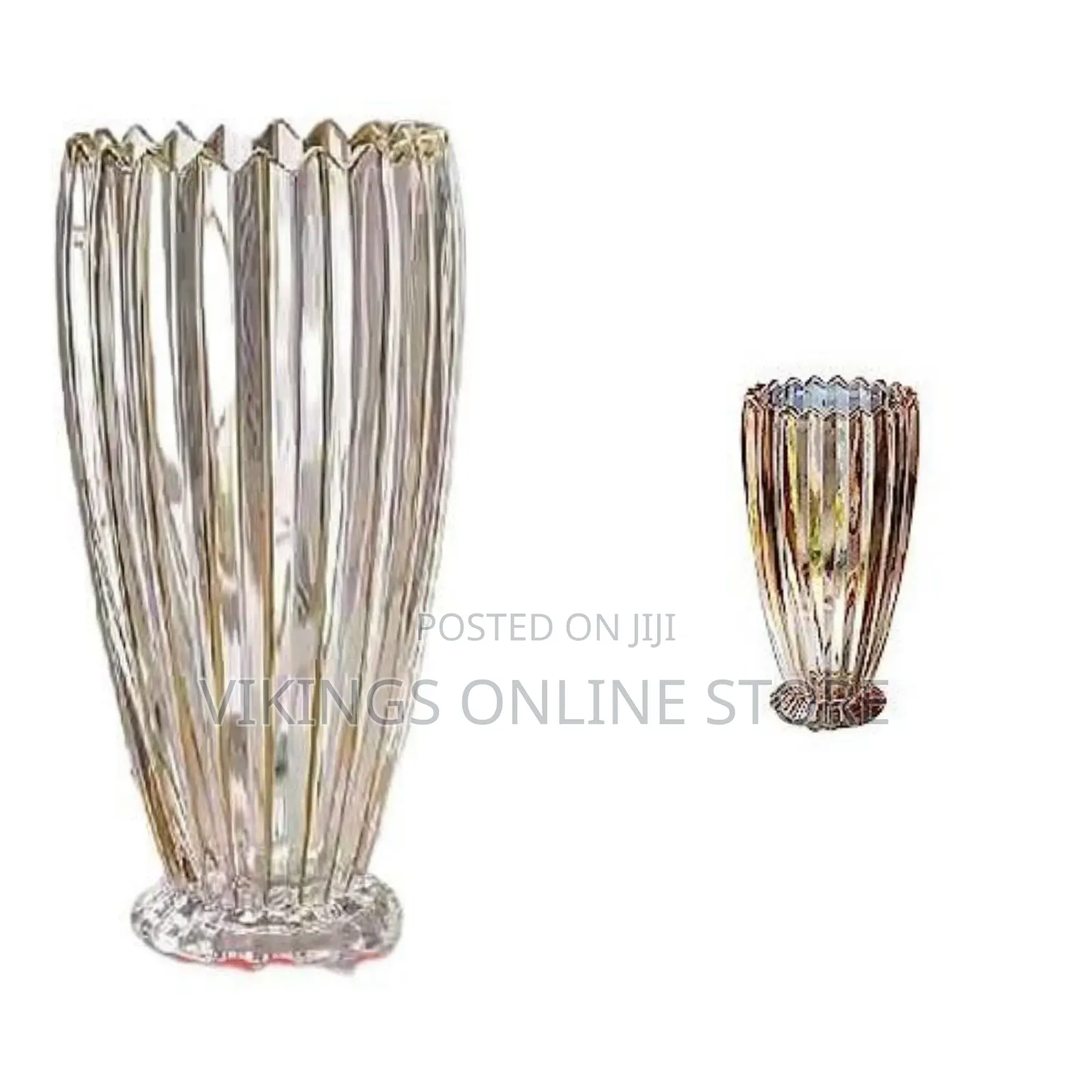 Wide Mouth Rose Lily Fresh Flowers Decorative Glass Vase Thickened
