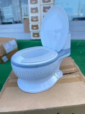 Potty Training Toilet Witha Realistic Grey and White
