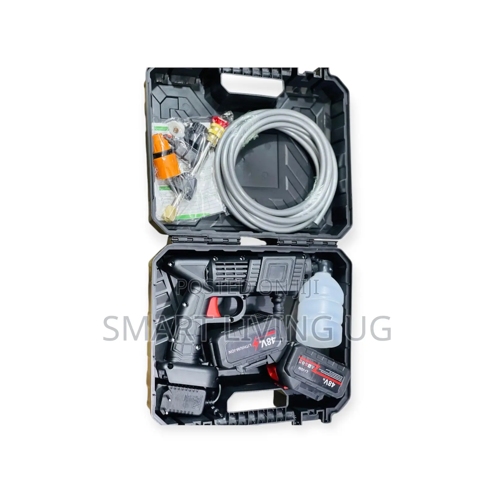 Heavy-Duty Cordless Car Washer – 2 Rechargeable Batteries