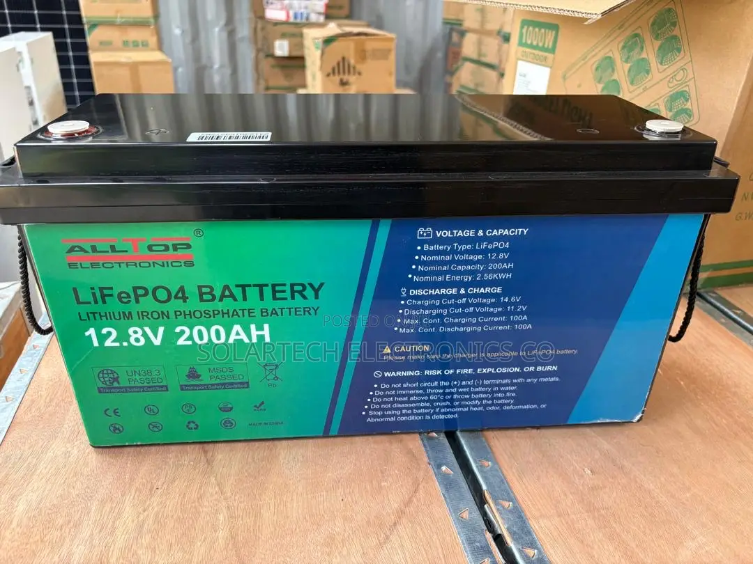 ALLTOP 12.8V 200Ah 2.56kWh LiFePO4 Lithium Battery