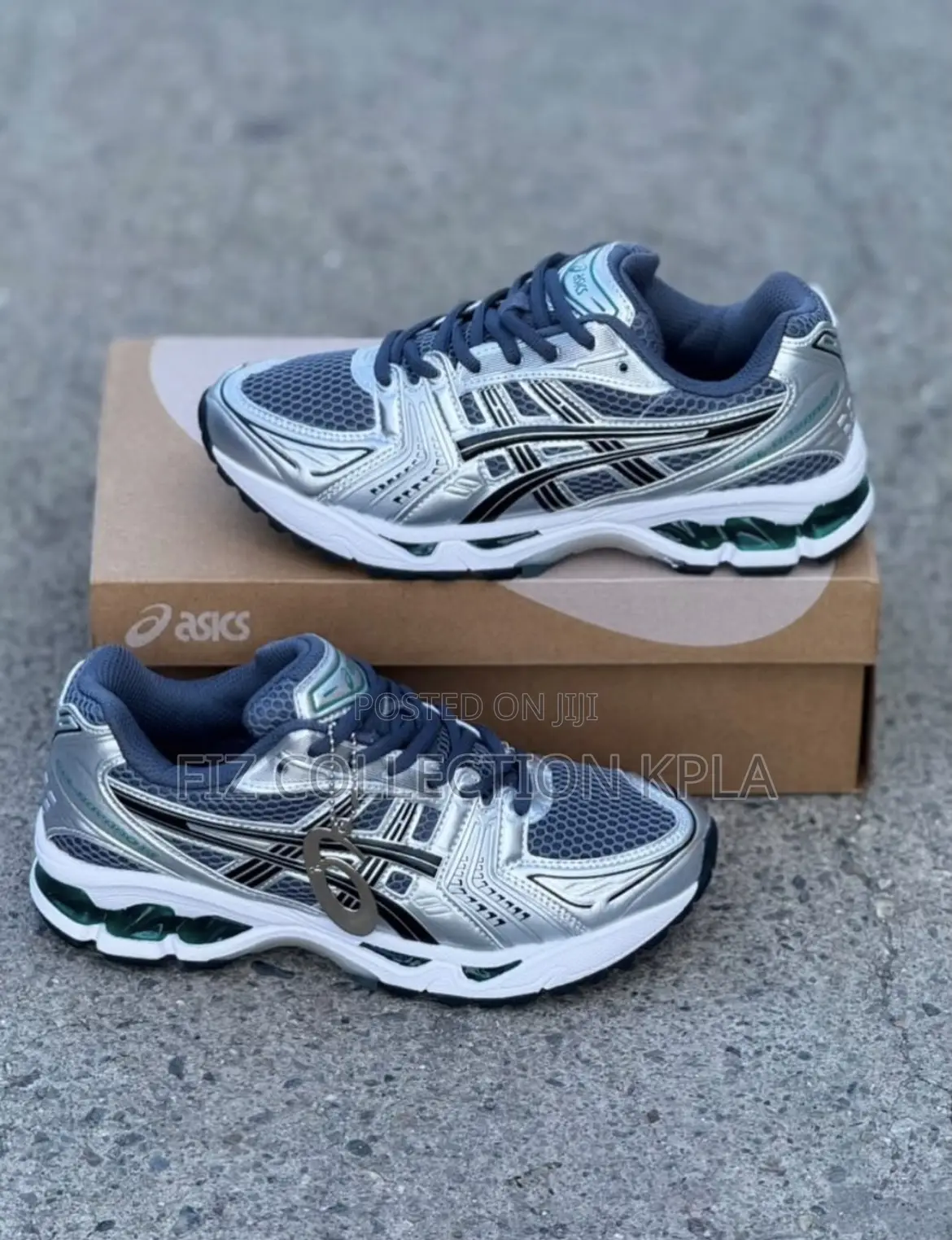 Original ASICS GEL-1130 Silver Green Men’s Running Sneakers