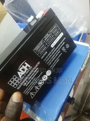 ADH Brand Sealed Lead-Acid Battery, Specifically a 12V 7Ah