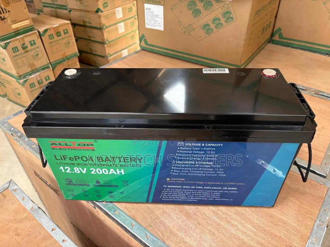12.8V 200Ah ALLTOP Rechargeable LiFePO4 Battery 14.6 Cut Off Voltage