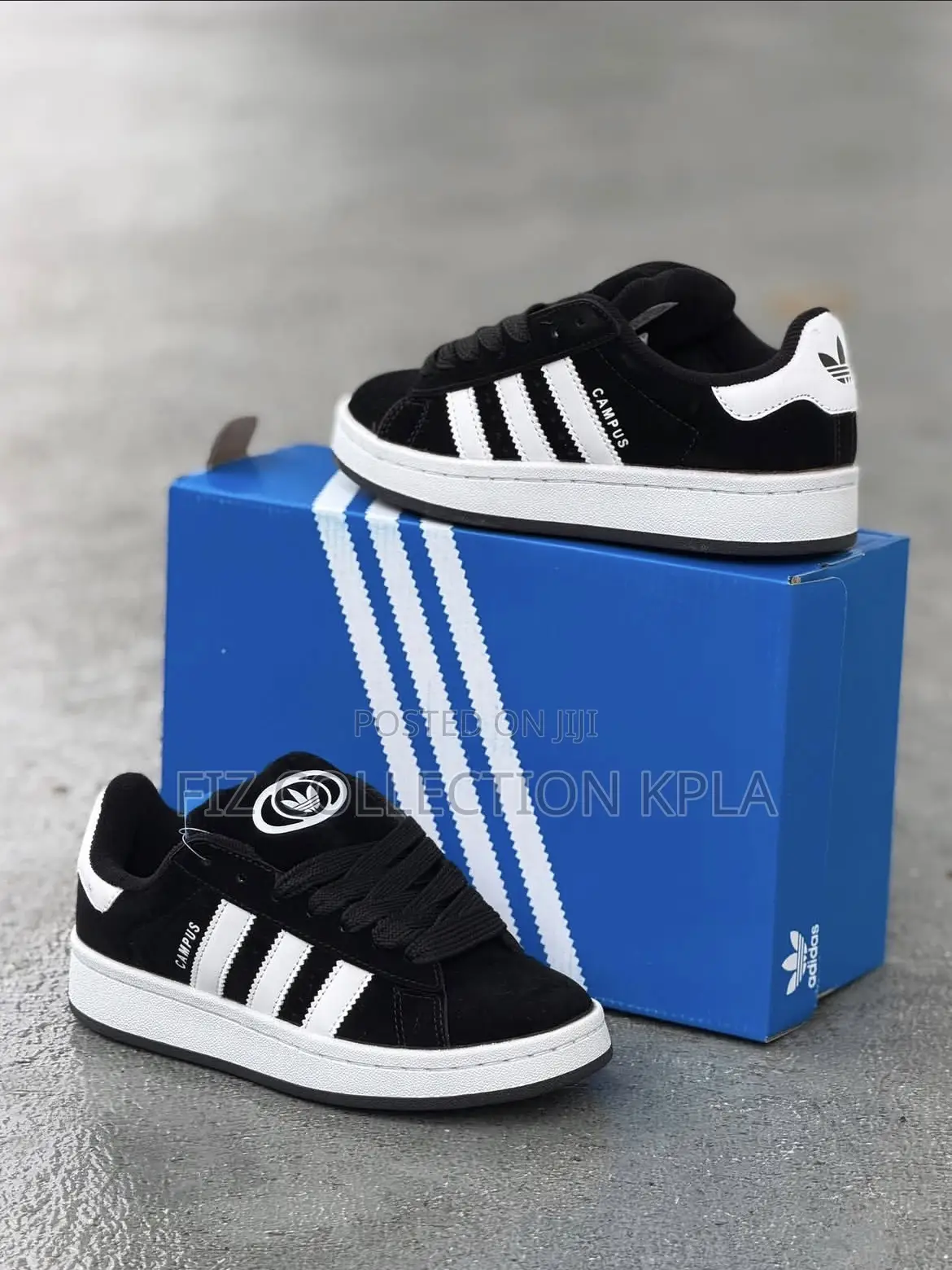 Original Adidas Campus Black White Casual Sneakers