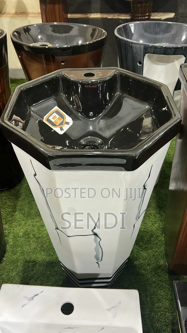 One Piece Pedestal Sink