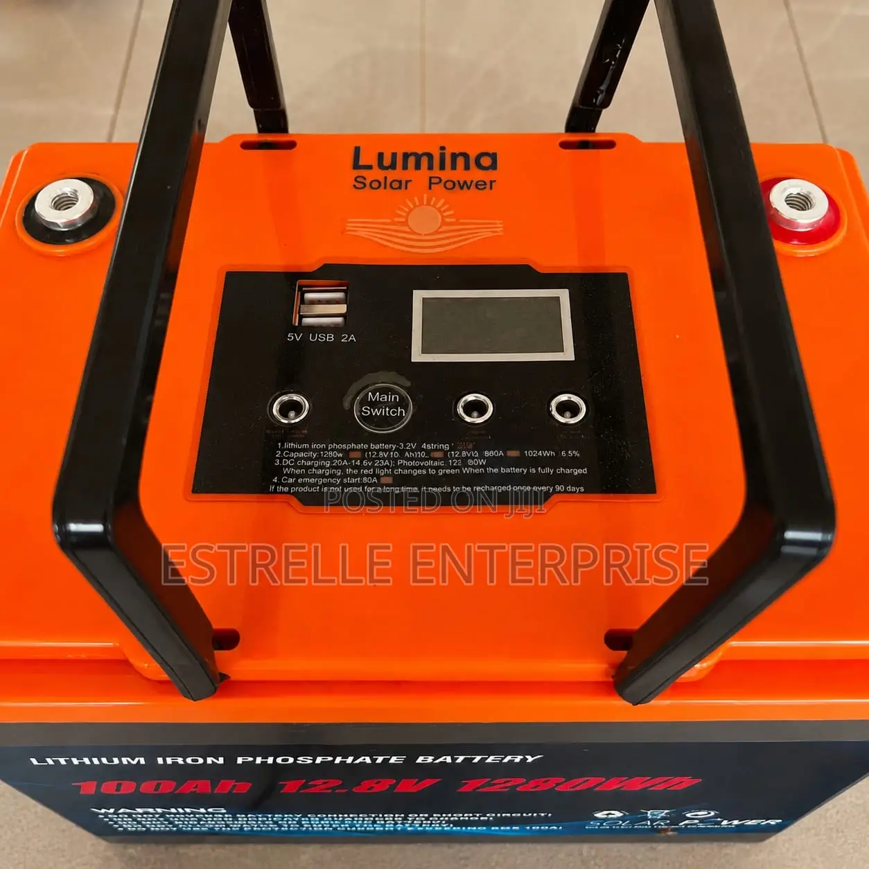100Ah LifePO4 Lithium Battery 1.28KWh