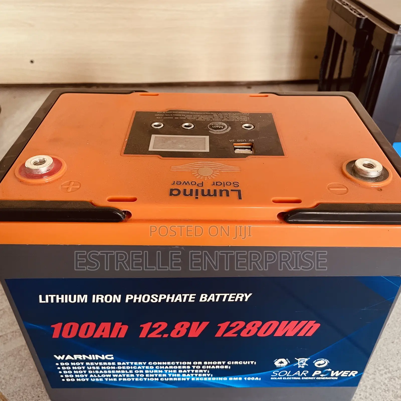 100Ah LifePO4 Lithium Battery 1.28KWh