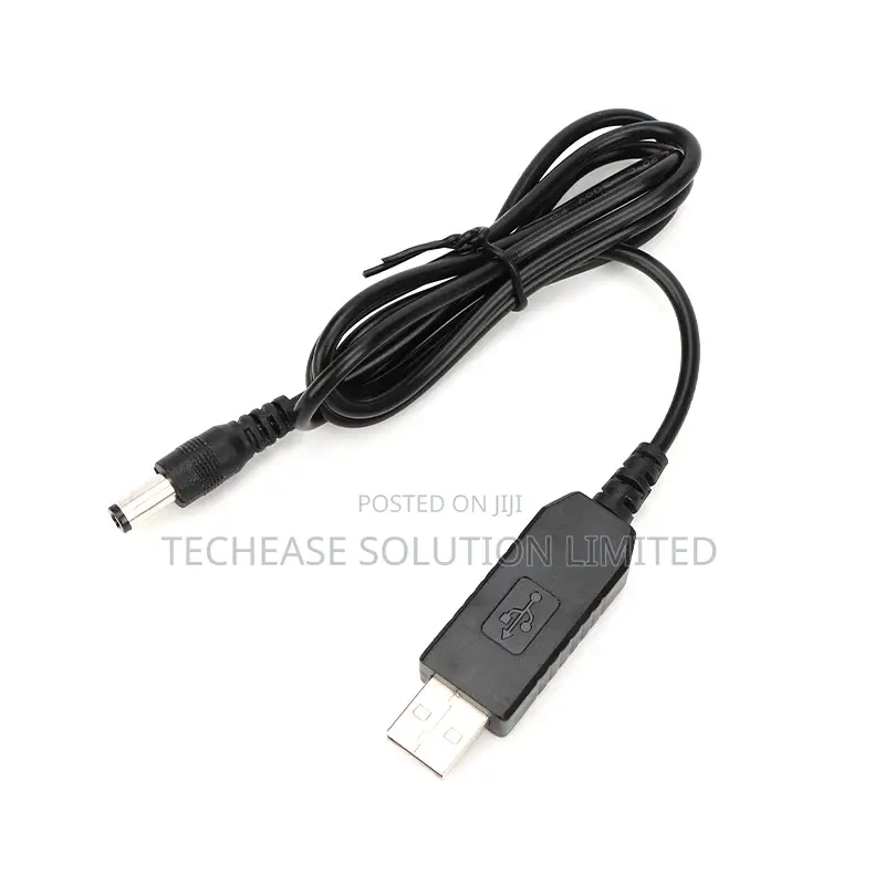 USB to 12V DC Converter Cable 1A for Routers CCTV, 1M Black