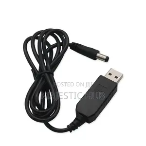 USB to 12V DC Converter Cable 1A for Routers CCTV, 1M Black
