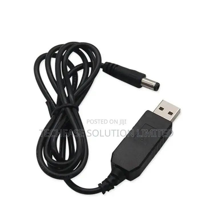 USB to 12V DC Converter Cable 1A for Routers CCTV, 1M Black