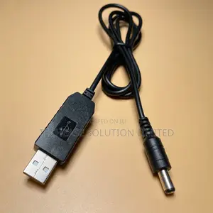 USB to 12V DC Converter Cable 1A for Routers CCTV, 1M Black