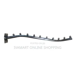 Wall Mounted Boutique Hooks Rods - With 10 Hooks