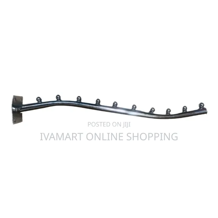 Wall Mounted Boutique Hooks Rods - With 10 Hooks