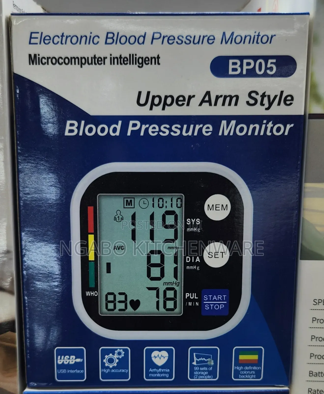 Electronic Blood Pressure Monitor