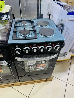 Roch 2gas 2electric Plate Cooker (50by50)cm With Electric Oven