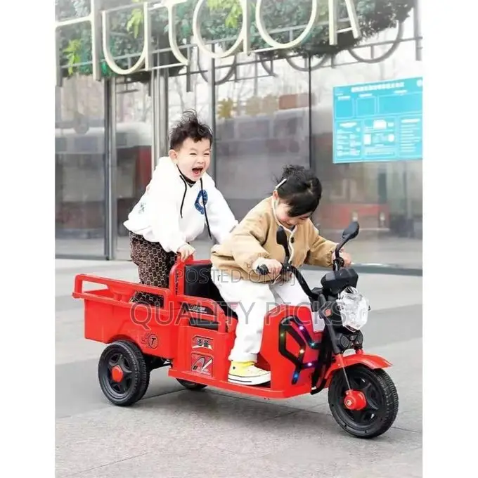 12V Kids Ride on 3-Wheel Cargo Truck With Large Storage