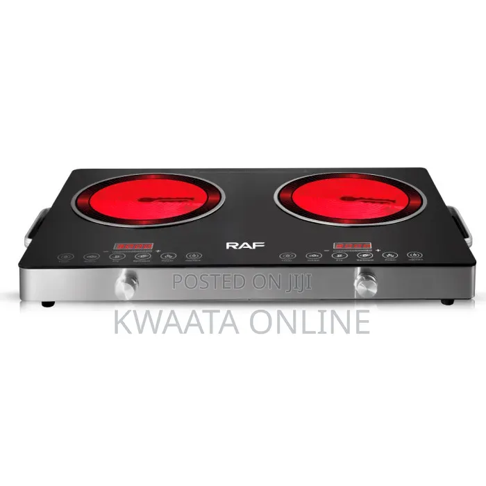 RAF Double Burner 7000W Electric Infrared Cooker R8050 Digital Display