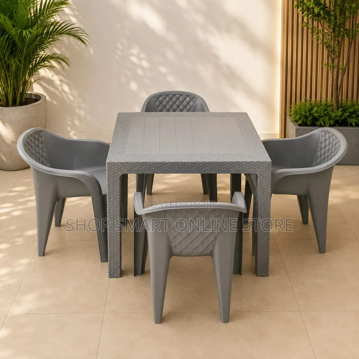 Executive Outdoor Plastic Table and Chairs
