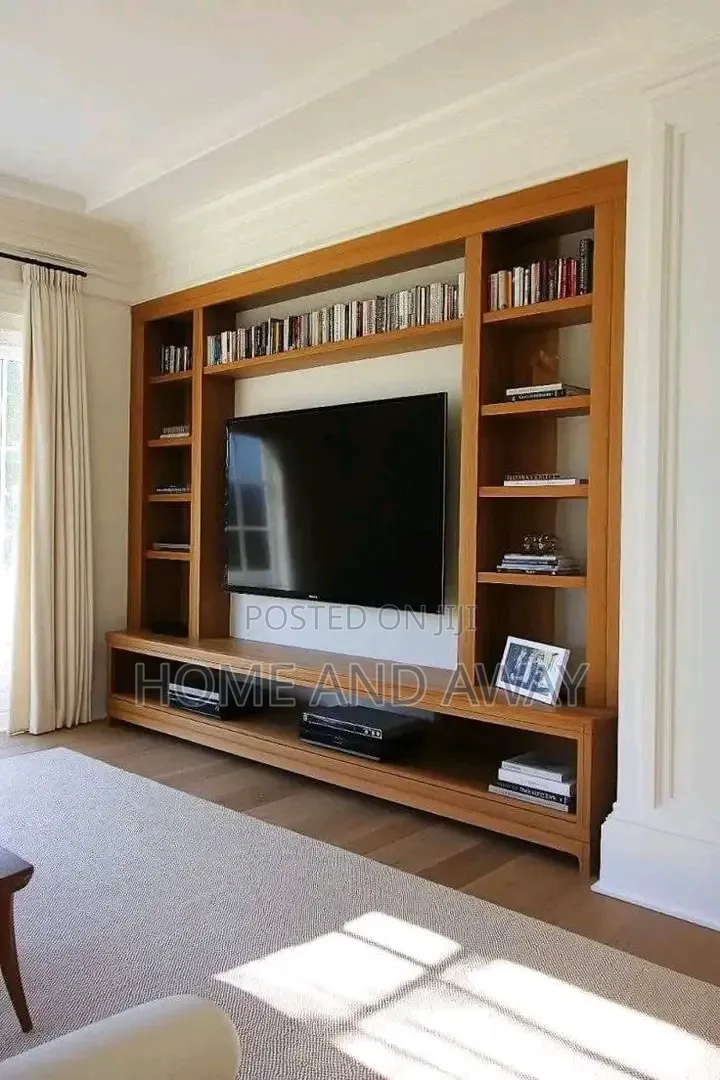TV Stands Wall Units With Library Decors From 2,000,000/- Any Colour