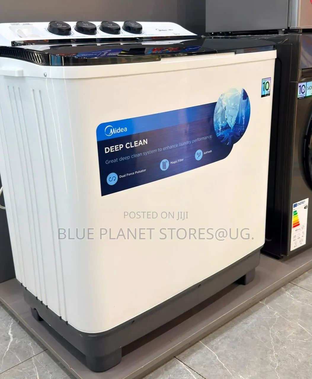 MIDEA 10kgs Semi Automatic Twin Tub Washing Machines \\ MT100W100/W.