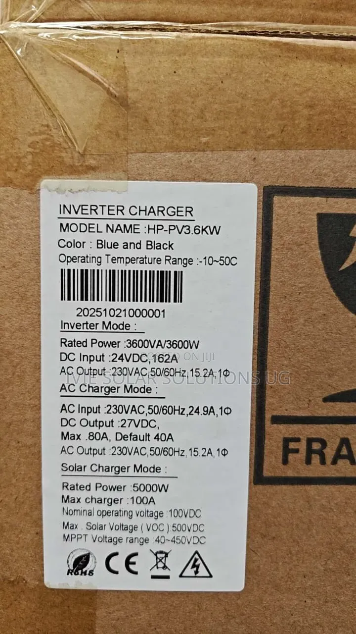 3.6kva Yachu Hybrid Inverter