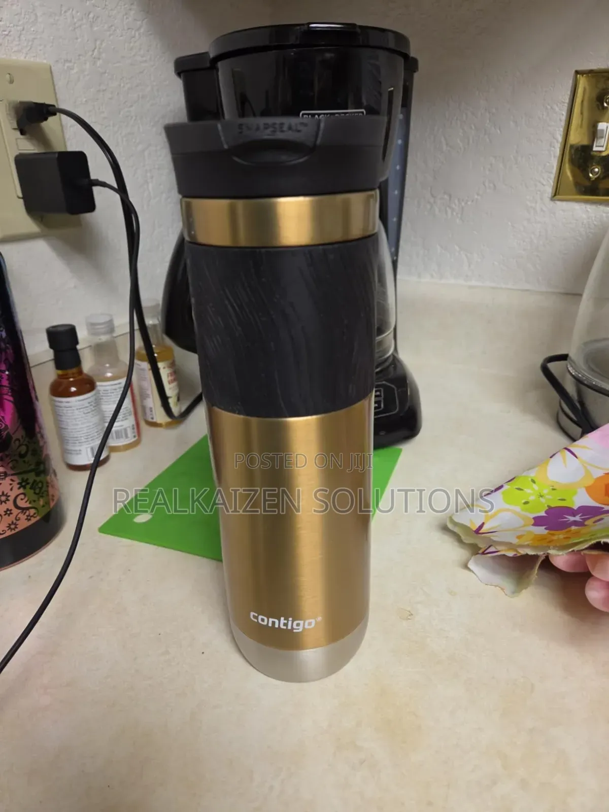 Usa Contigo Brylon 709ml Travel Mug Cup With Snapseal Lid and Grip,