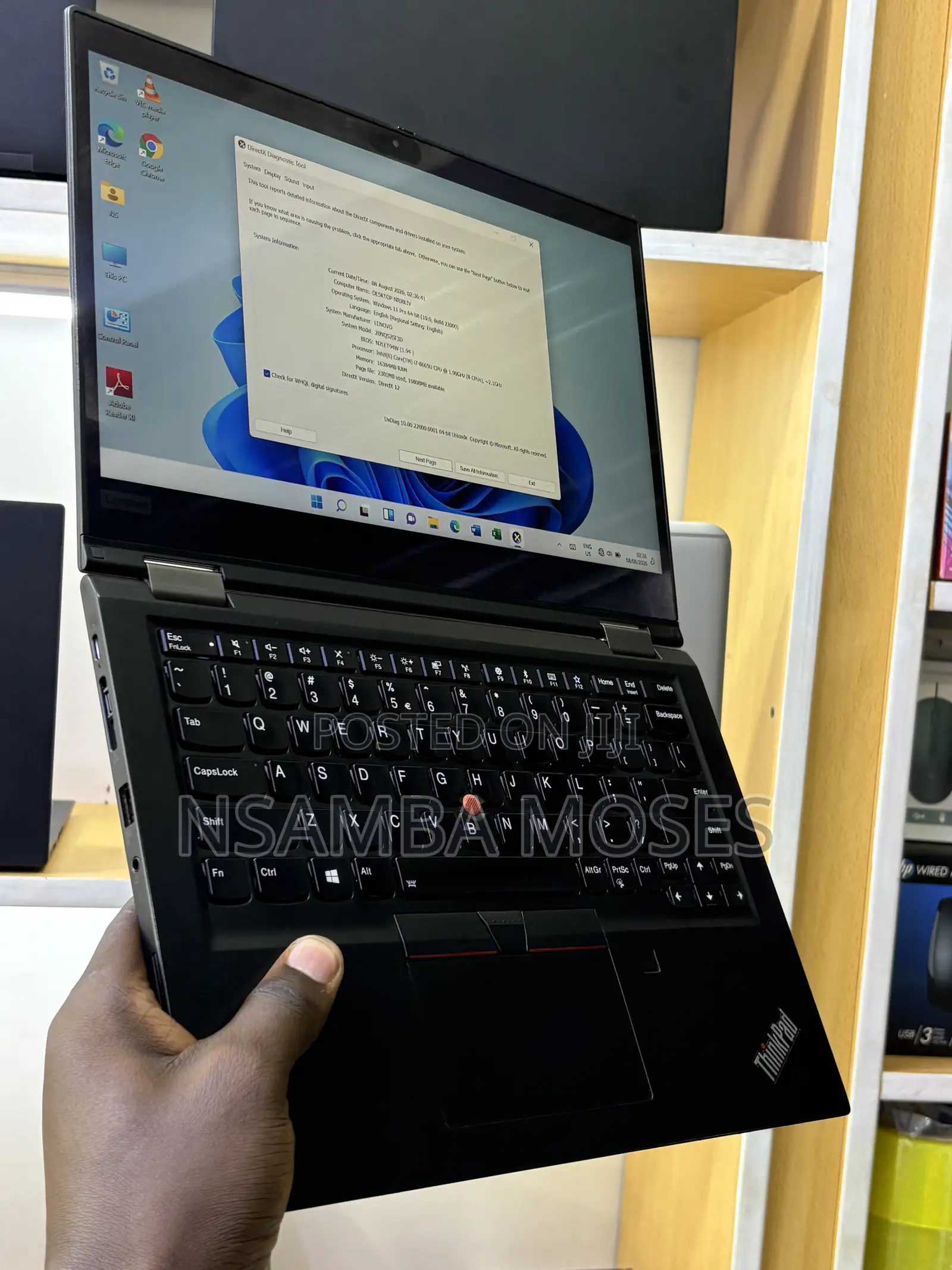 Laptop Lenovo ThinkPad X390 Yoga 16GB Intel Core i7 SSD 256GB