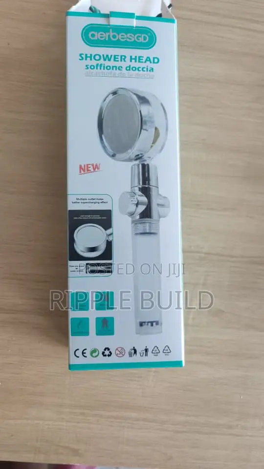 Aerbes Turbo Fan Filter Shower Head With Stop Button AB-J331