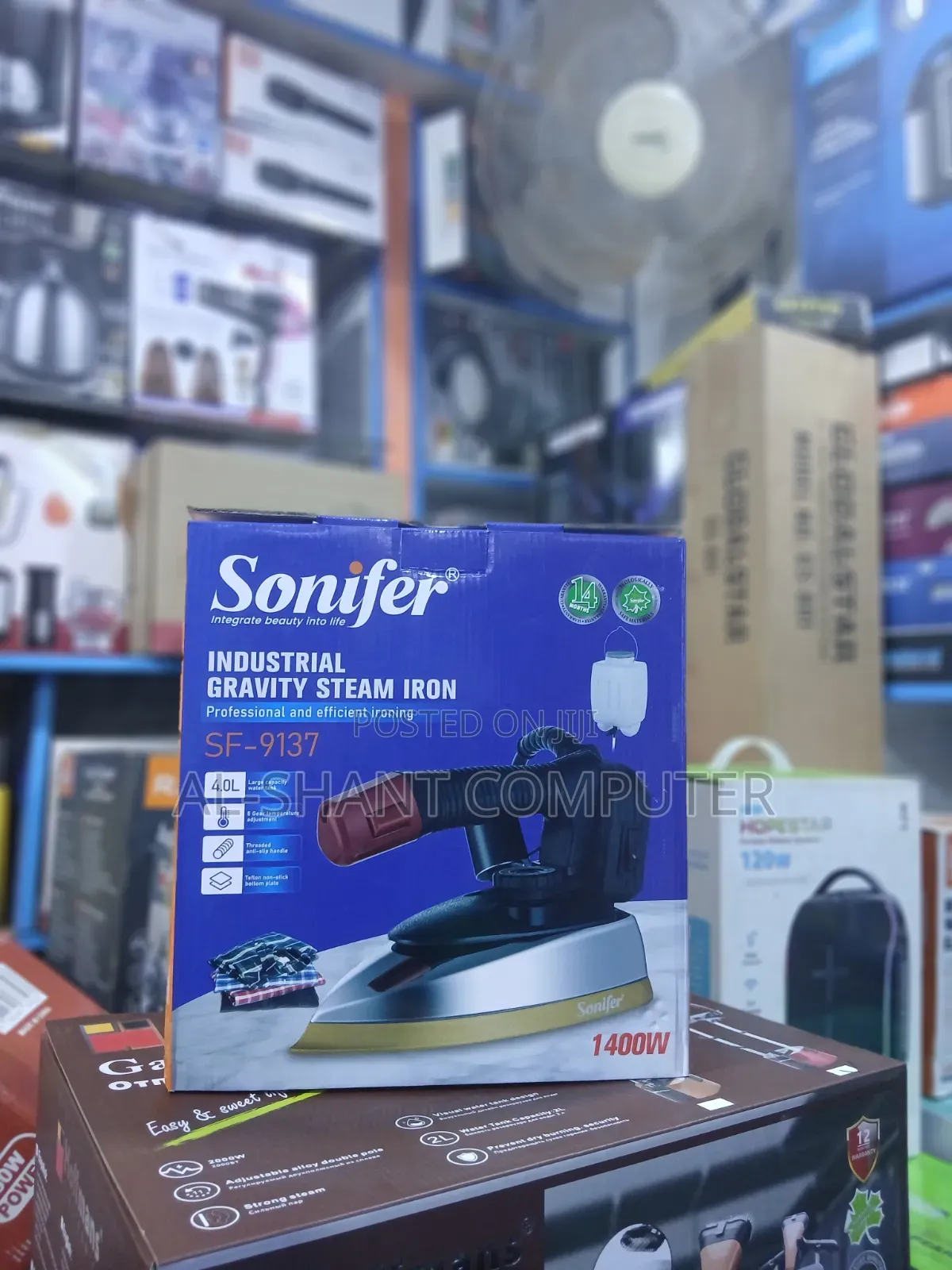 Sonifer Industrial Gravity Steam Iron