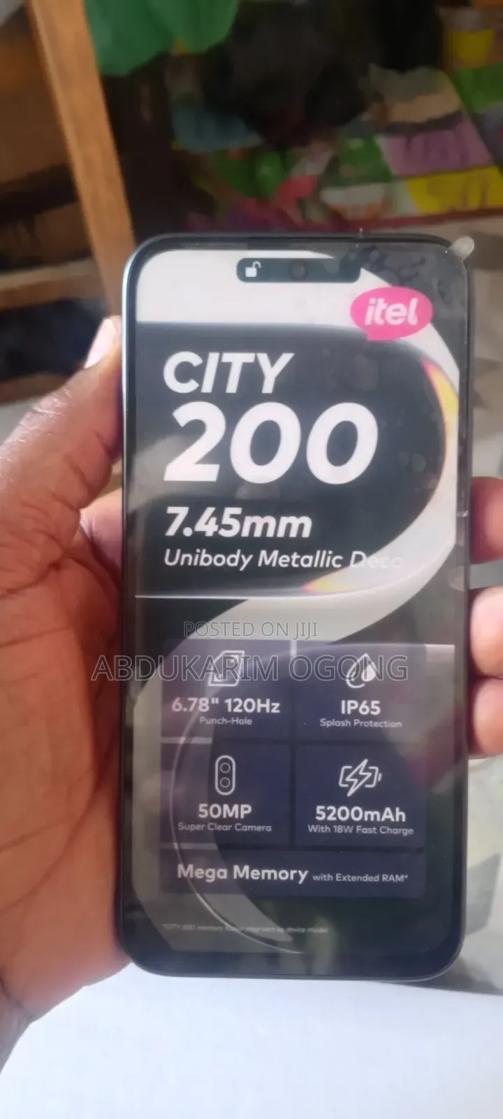 New Itel City 200 128 GB Black