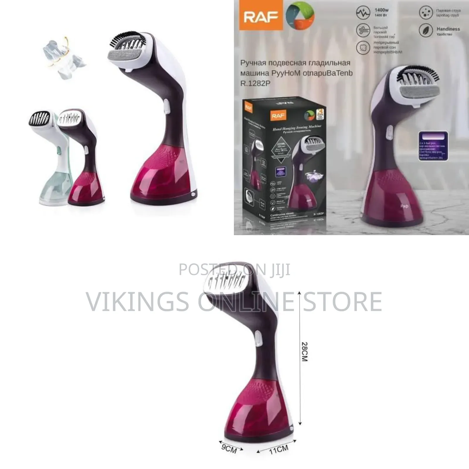 RAF Household Handheld Garment Steamer Steam Iron Portable Clothes