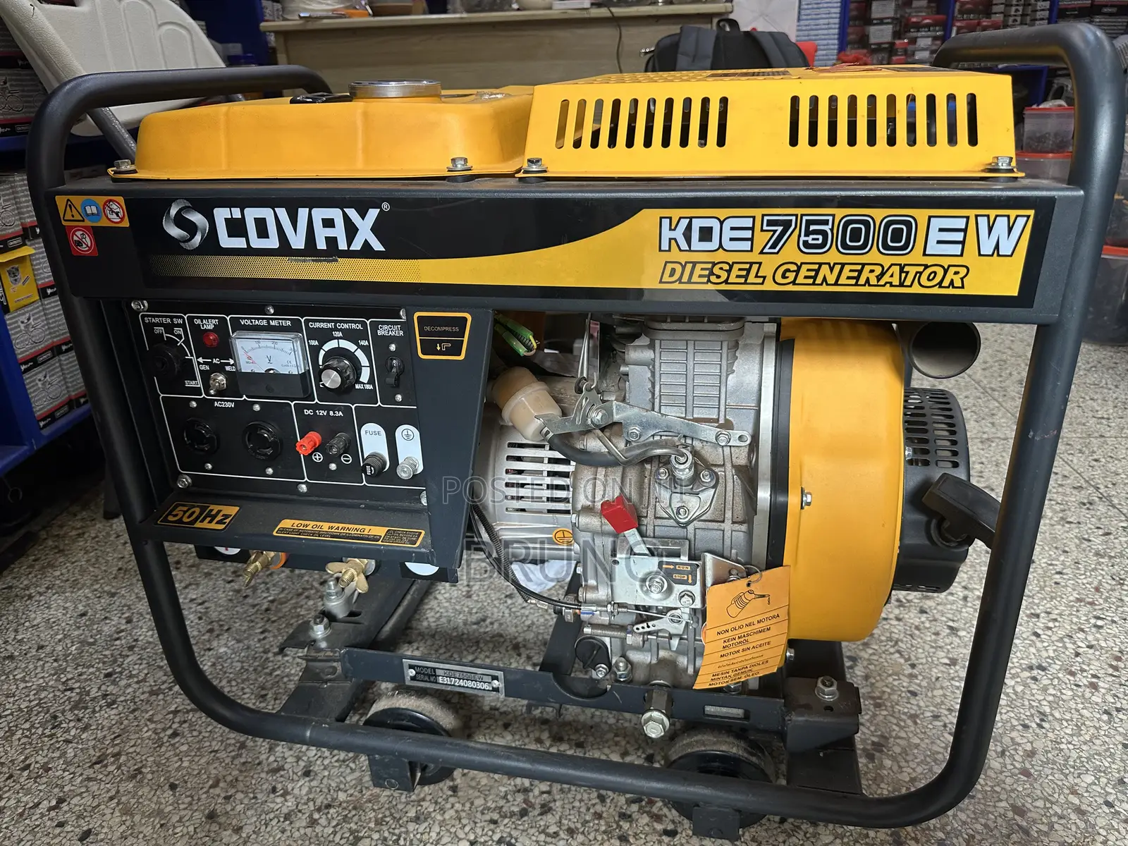 COVAX KDE7500EW 5kW / 7.5kW Diesel Generator Electric Start Brand New