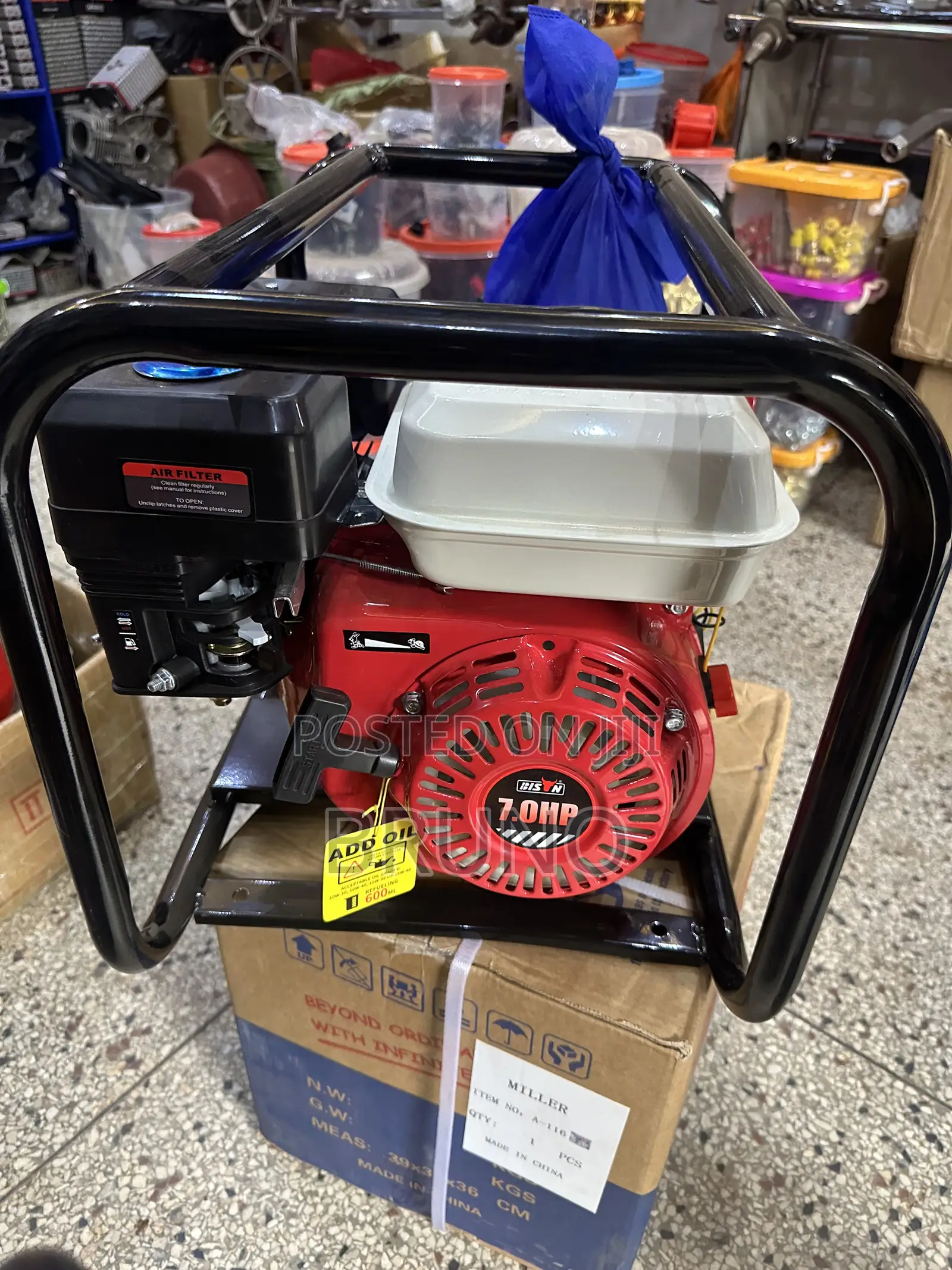 High Pressure BISON 7.0HP Petrol Water Pump / Irrigation Pump Brandnew