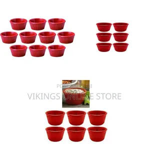 12 Pieces of Red Melamine Ramekins Mini Bowl Souffle Dish Saucer