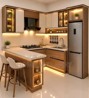Kitchen Cabinets in Any Shape With Smart Finishing From 8,000,000/-