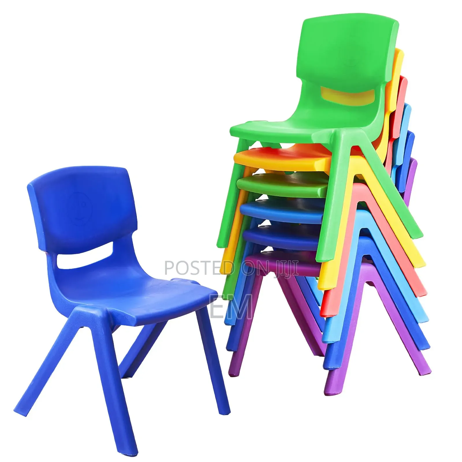 1 Piece of Heavy-Duty Stackable Plastic Kindergarten Chair. [1]
