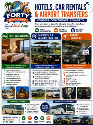 Hotels, Car Rentals Airport Transfers
