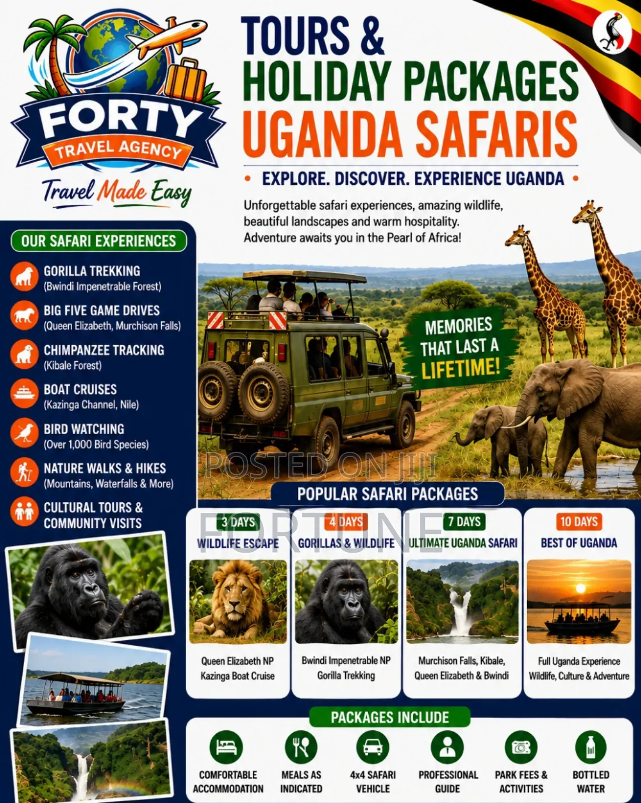 Holiday Packages Uganda Safaris