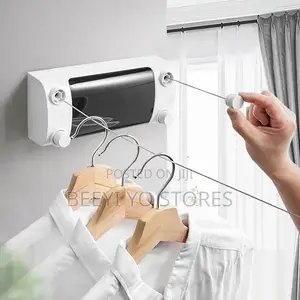 Wall-Mounted Retractable Double Clothesline Dryer