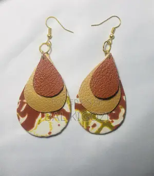 Leather Design Earrings
