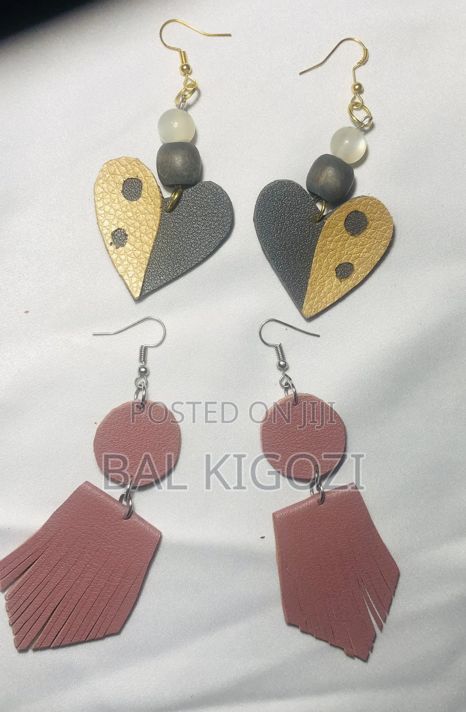 Leather Design Earrings
