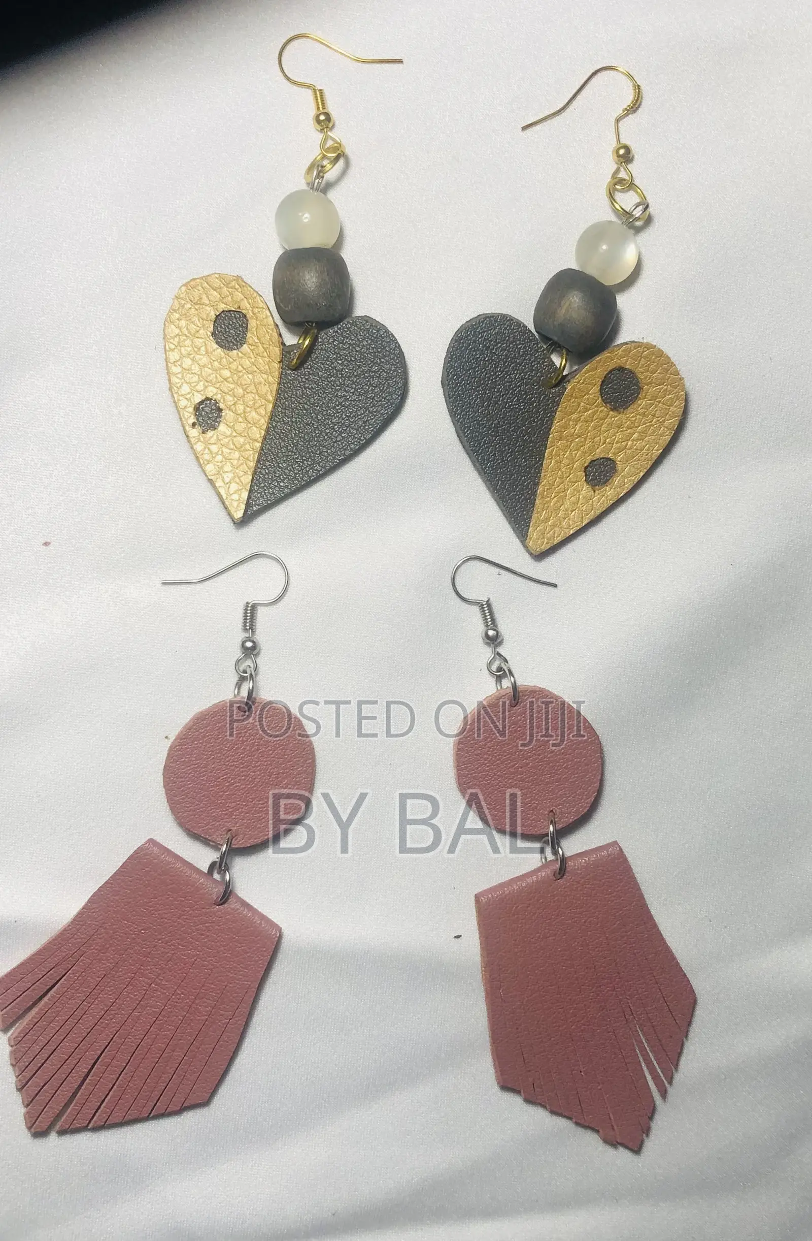 Leather Design Earrings