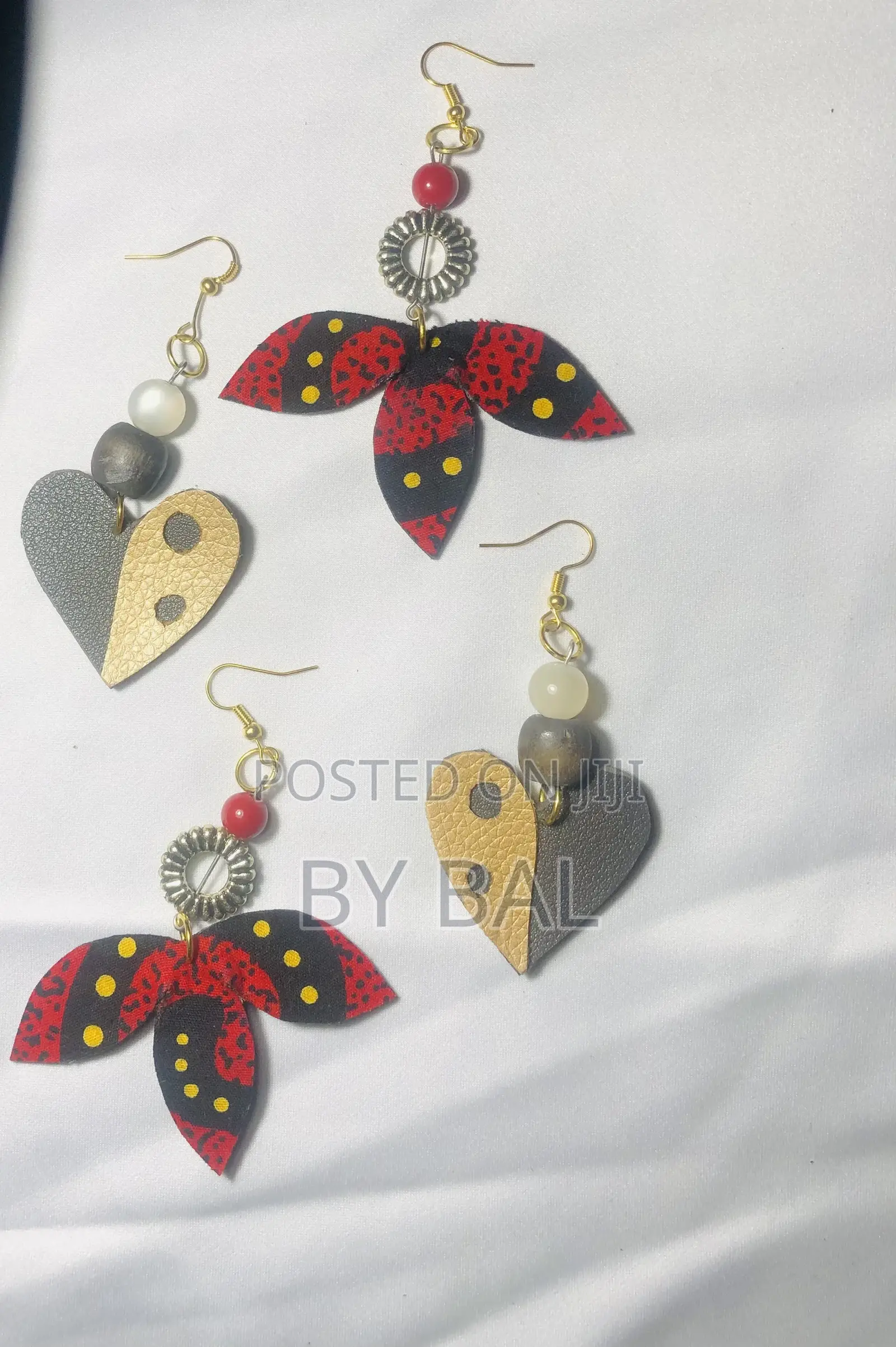 Leather Design Earrings