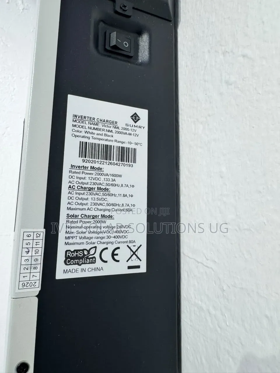 2kva 12v Sumry Hybrid Inverter